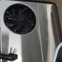 Antarctic Star Nugget Ice Makers Countertop, Pebble Ice Machine with Chewable Pellet Ice, 34Lbs/24H, Self-Cleaning, Sonic Ice, One-Click Operation, for Kitchen,Office Stainless Steel Silver