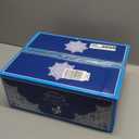 fanquare 15 Piece Blue Rose Porcelain Tea Set, British Floral Teapot with Tea Cups, Women Tea Party Set for 6