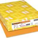 Neenah Astrobrights Color Paper, 8.5 x 11, 24 lb/89 gsm, Cosmic Orange, 500 Sheets (22651)