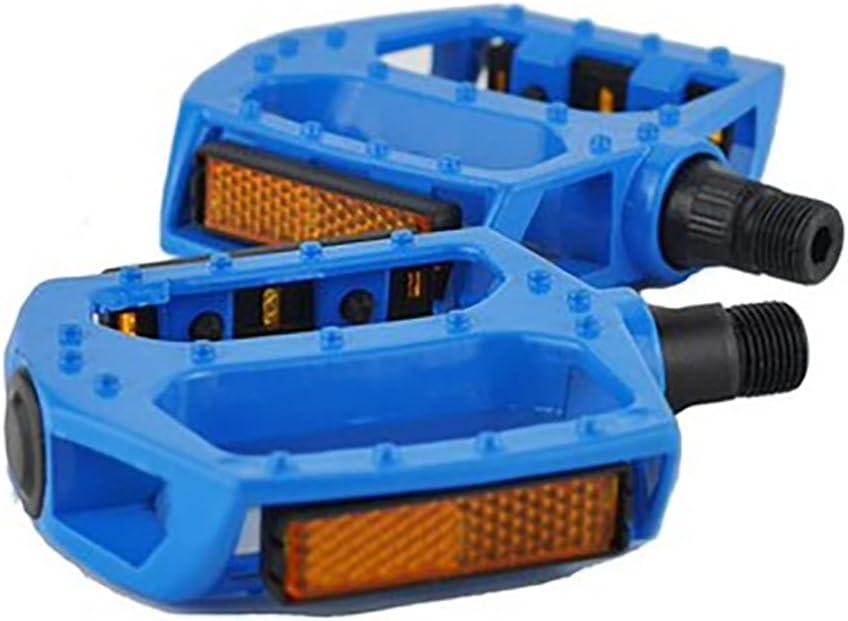 BlueSunshine Bike Pedals Set 9/16" for Mountain Bike, Aluminium Alloy Bearing Platform Pedals for BMX MTB Road Bicycle. Lightweight but Strong and Durable Alloy Flat Platform Pedals