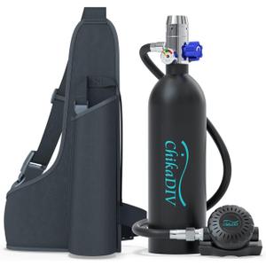 Mini Scuba Tank with 1L Capacity Lung TankDOT Certified Diving Tank Diving Equipment Fit for Snorkeling and Ship Repair