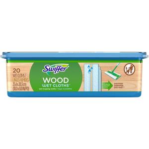 Swiffer Heavy Duty Mop Wet Multi-Surface Cloth Refills for Floor Mopping and Cleaning, Hardwood Floor Cleaner, 20 count