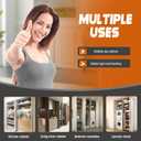 Pocket Door Slide 16inch, 4 PCS Pocket Door Hardware with Soft Close, Pocket Door Track System with Magnetic Catch, Space Saving Hidden Door Slides for Inset and Cabinet Door
