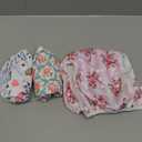Babygoal Baby Girl Swim Diapers 3 Pack for 8M-3T Babies and Toddlers, Reusable Adjustable Washable for Swimming Lessons-Flower (Large, 01 Rose & Peach Blossom)