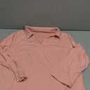 TICTICMISS Womens V Neck Polo Shirts 3/4 Sleeve Collared Tops Business Casual Summer Tops Trendy Loose L