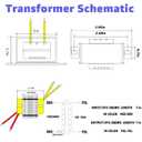 12V/10W AC/AC Power Transformer, Input 120V/60HZ Single-Phase Transformer, Applicable to Motorhome Electric Fireplace, Instrument, Small Power K-001, LED Light Strip, Lndustrial Control, etc.