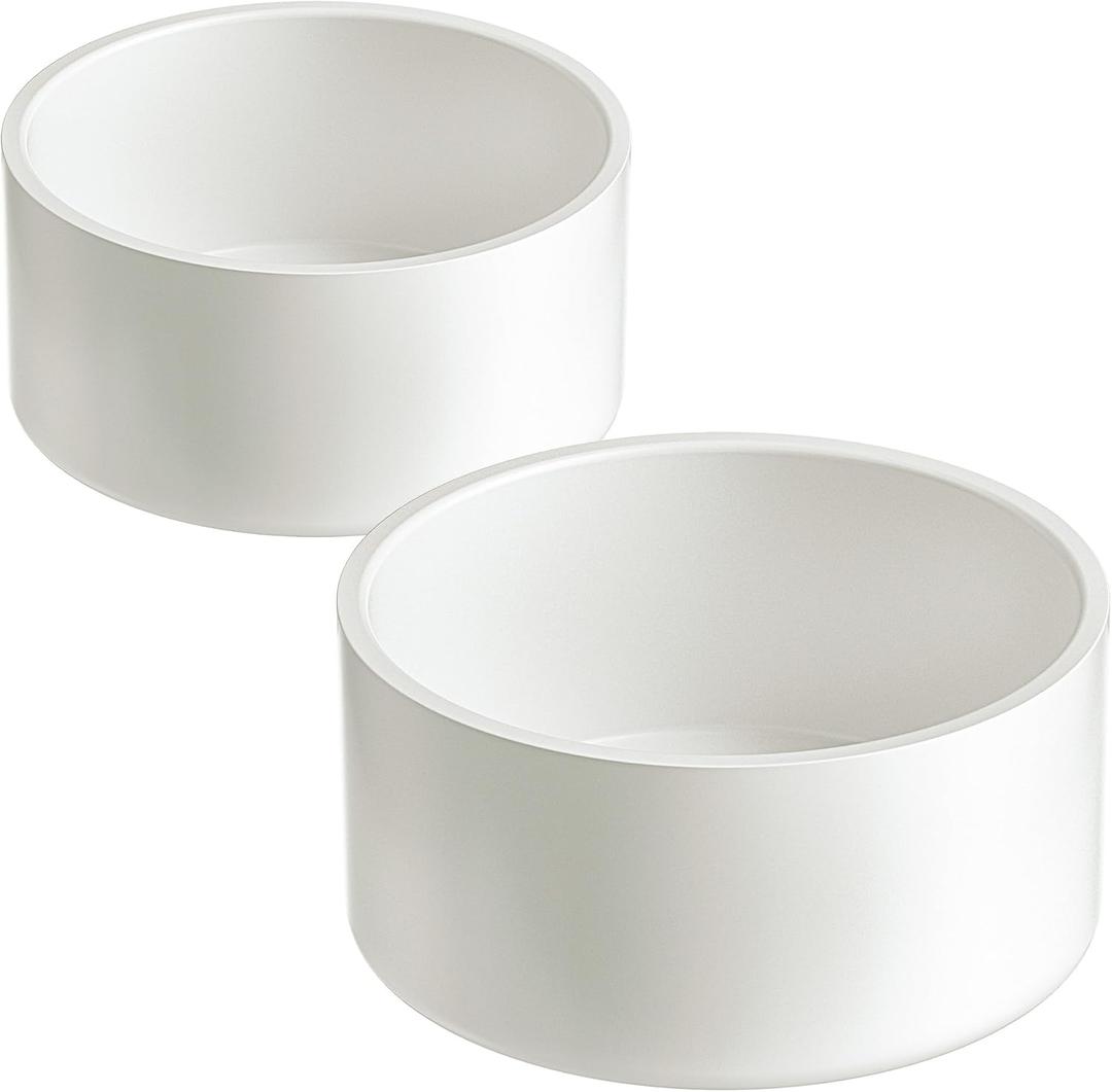 4" PVC Pipe End Cap (Fits 4.5" OD), 2 Pack Heavy Duty Slip-On Cap Fitting for Schedule 40 Pipe