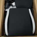 GTRACING Gaming Chair with Foot Rest & Racing Style RGB LED Lights, Breathable Fabric for Home Office Desk, Ergonomic High Back Computer Chair with Headrest & Lumbar Support, RGB Black