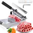 Manual Frozen Meat Slicer, Adjustable Thickness Meat Slicer, Upgraded Stainless Steel Meat Cleavers for Beef Mutton Roll Meat Cutter Machine for Home Vegetable Potato Carrot BBQ Cooking (20)