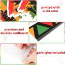 Black History Month Bulletin Board Set Paper Cutouts for African American Heritages Festival Holiday Party School Classroom Decoration Ideas 48 Pcs