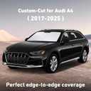 EcoNour Windshield Sunshade Compatible for Audi A4 2017-2023 2024 2025, Sun Visor for Front Windshield & Window Sun Shade Cover, UV Heat Blocker & Protector, Car Accessories