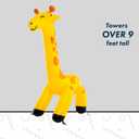 Giant Giraffe Inflatable Sprinkler for Kids, Backyard Water Toy with Simple Inflate/Deflate, Fun Summer Activities