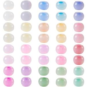 1500Pcs 4mm Lampwork Rondelle Seed Beads 20 Colors Pastel Crystal Pony Beads Bulk for Crafts DIY Friendship Bracelets Earring Beading Jewelry Making Supplies
