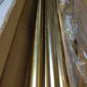 Double Curtain Rods 72-144 Inches for Windows, 1 Inch Diameter Adjustable Heavy Duty Drapery Rod with Aluminum Alloy Brackets and Finials, Modern Stylish Dual Curtains Rod, Brushed Gold