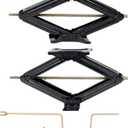 munirater RV Trailer Stabilizer Leveling Scissor Jacks 2-Pack 6600lbs with Speed Crank Handle
