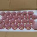 24 Pcs Votive Candle Holders, Glass Holders Bulk for Table Centerpiece, Tea Lights Candle Holders for Wedding Shower, Party and Home Decor Pink