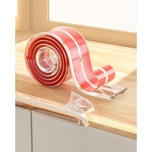 Edge Protector for Baby Table Corner Protector Baby Proof Corners and Edges Silicone Clear Strong Adhesive Soft 0.6in 9.9ft(3m)