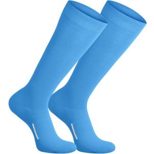 Outus Baseball Soccer Socks Athletic Softball Football Sports Knee High Socks for Youth Boys Girls Adult (Blue)