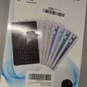 Ultra-Slim Bluetooth Keyboard Portable Mini Wireless Keyboard Rechargeable for Apple iPad iPhone Samsung Tablet Phone Smartphone iPadOS iOS Android (10 inch Black)