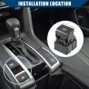 35355-TBA-A01 / Front/Electronic Auto Hand Brake Button Parking Switch for Honda Civic 2016-2018 / Handbrake Switch/Plastic / 1 Pcs/Black
