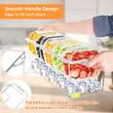 Ice Chilled Condiment Caddy with 5 Containers,Large Ice Chilled Condiment Organizer with Separate Lids, with Spoons,Forks and Clip Serving Tray Platter for Bar Accessories, Fruit, Salad, Taco, Party