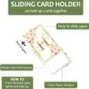 2 x Letter H Lanyards for ID Badges,Floral Badge Holder with Lanyard Badge Reel Retractable Keychain ID Name Tag Work Badge Clip for Teacher Women Work Office