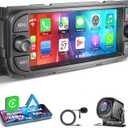 [4G+64G] Car Radio for Dodge RAM 2002 2003 2004 2005 2006, for Jeep Wrangler 2003 2004 2005 2006,Jeep Grand Cherokee 1999-2004, Support Wireless Carplay&Android Auto, 6.8 inch IPS Touchscreen