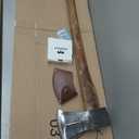 35.5" Splitting Axe, Wood Splitting Axe for Medium to Large Size Logs, 1065 High Carbon Steel Chopping Axe with Hickory Wood Handle and Leather Sheath for Chopping Firewood - Head 4.5 lbs