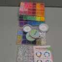 20,000 Pcs Clay Beads Bracelet Making Kit, 120 Colors 6 Boxes Polymer Beads Spacer Heishi Beads & Jewelry Kit with Pendant Charms Elastic Strings, Crafts Gift for Kids Adults