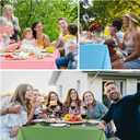 12 Pcs Plastic Pastel Color Tablecloths, 54x108 inch Rectangle Pastel Rainbow Waterproof Disposable Table Covers for Baby Shower Wedding Birthday Party Decoration