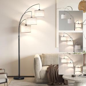 SUNMORY 3 Lights Floor Lamp Modern Arc Floor Lamps Mid Century Arched Tree Floor Lamp