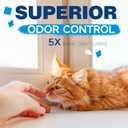 Made4Pets Cat Litter Crystals Kitty Litter Odor Control Crystal Litter Non-Clumping No Scooping Low Dust, Low Tracking, Lightweight, Dehydrates Waste, 19.8 lbs (6 x 3.3 lb Packs)