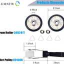 Belt Upgraded4392065 Dryer Repair Kit,Including Rollers 349241t,Idler 691366,Belt 341241,Replacement Parts for whirlpool,kenmore,admiral,amana,crosley,estate,inglis,kitchenaid,roper,maytag