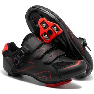 Cycling Shoes for Men Women Compatible with Peloton Bike, Indoor Spin Shoes with Pre-Installed Delta Cleats, Comfortable & Safe Unisex Outdoor Road Cycling Shoes