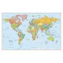 Rand McNally RM528012754 M-Series Full-Color World Map  Product dimension: 50" x 32"