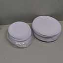 PULOTE 100PCS White Plastic Plates Disposable - Heavyweight 40White Dinner & 40 Dessert/Salad Plates for Wedding, Party & 4th of July