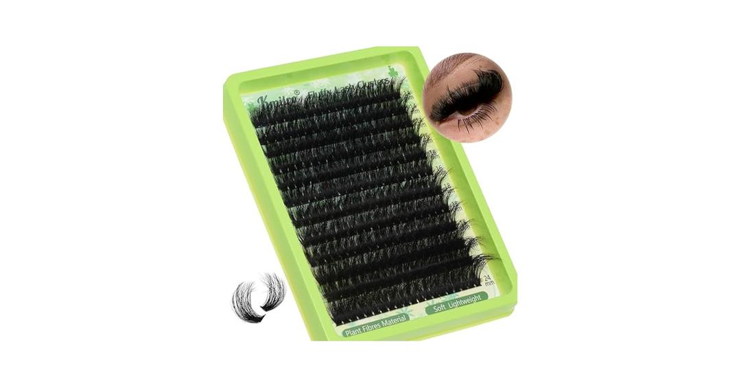 Fluffy Lash Clusters 14-24mm Thick Long Cluster Eyelash Extensions