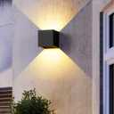 FUPE 20W Led Black Outdoor Wall Sconces Light Fixtures Modern Exterior/Interior Waterproof Porch Wall Mounted Lighting Outside Wall Lamps for Garden Shop Yard Patio Home Entryway Park Staircase