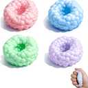 4PCS Crunchy Squishy Stress Ball，Soft Crunchy Stress Ball for Anxiety Stress Relief Focus Relaxing, Shapeable Sensory Squeeze Fidget Toys for Office
