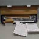 IRONWALLS Panic Bar 27.5 Inch, Black Commercial Door Push Exit Device With Exterior Lever, Stainless Steel Emergency Exit for 27.5"-41" Wood, Metal Doors