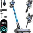 Cordless Vacuum Cleaner, 8-in-1 Cordless Stick Vacuum Cleaner with 3 Suction Modes, Up to 45mins Runtime, Rechargeable, Self-Standing, Wireless Vacuum Cleaners for Home Pet Hair Carpet Car Hard Floor