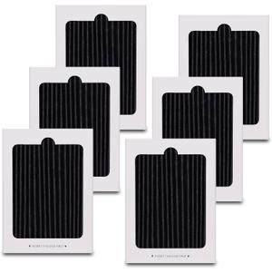 Refrigerator Air Filter Replacement for Frigidaire and Electrolux EAFCBF Fridge Replace 242061001, 242047801, 242047804, Effective Filtration with Activated Carbon Filter (6 Pack)