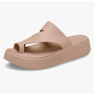 Crocs Women's Getaway Toe Loop Platform Sandals, LiteRide Comfort 8