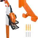 Chainsaw Hanger - 1Pack/2 Pack Chainsaw Holder, Heavy Duty Chainsaw Wall Mount, Garage Organization Garage Storage Shed Organizer Mounted Chainsaw Rack Tool Racks (1, Orange)