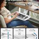 HUANUO Keyboard Tray Under Desk, 360 Adjustable Ergonomic Sliding Keyboard & Mouse Tray, Under Desk Keyboard Tray Slide Out, Keyboard Holder Under Desk for Typing in Home, Office Work, 25"W x 9.84"D