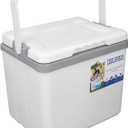 Insulated Portable Cooler, 6L Cooler Box, Camping Cooler, Insulated Hard Cooler Lunch Box with Ice Retention and Heavy Duty Handles for Food Freshness and Drink Cool