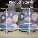Kawaii Cat Paw Chair Cushion Comfy Plush Desk Seat Pads Cozy Seat Cushion s Cat Claw Lumbar Back Support Pillow for Gamer Chair Floor Sofa Dining Room Bedroom