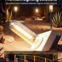 Solar Pathway Lights Outdoor, 8 Pack Bright Solar Lights Outdoor, Auto On/Off, IP65 Waterproof Solar Garden Lights Solar Powered Landscape Lighting for Yard Patio Walkway Driveway Pathway (Warm White (Cuboid))