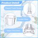 Roshtia 12 Pcs Eiffel Tower Vase Bulk 16 Inch Flute Vases Tall Glass Long Skinny Base Glass for Wedding Centerpiece Flowers Home Table Decorations Formal Dinners (Clear)