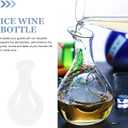 VALICLUD Japanese Style Ice Wine Bottle Decanter with Ice Chamber Glass Wine Pourer 6.3Oz Cold Server for Home Bar Restaurant Entertainment